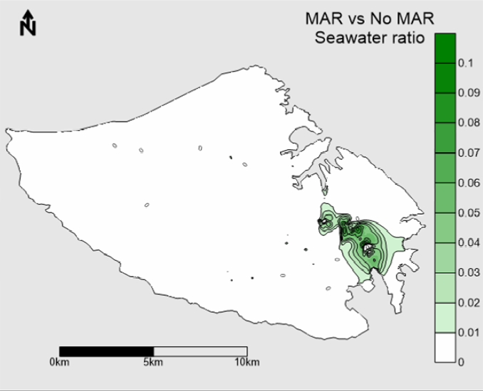  Groundwater numerical model results 